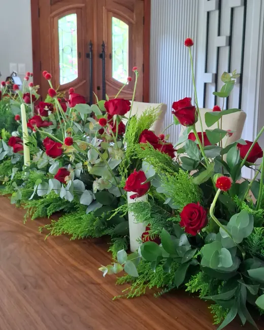 Buquê de noiva com flores frescas